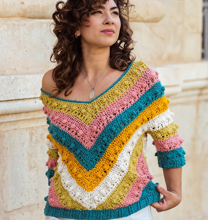 KIT JERSEY VEGA_POR OH MAMI CROCHET!  (VK120)